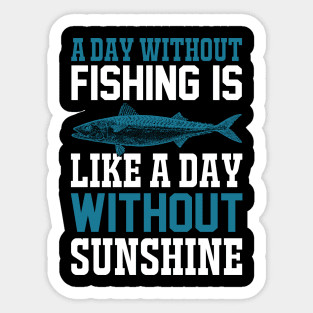 A Day Without Fishing Is Like A Day Without Sunshine Sticker